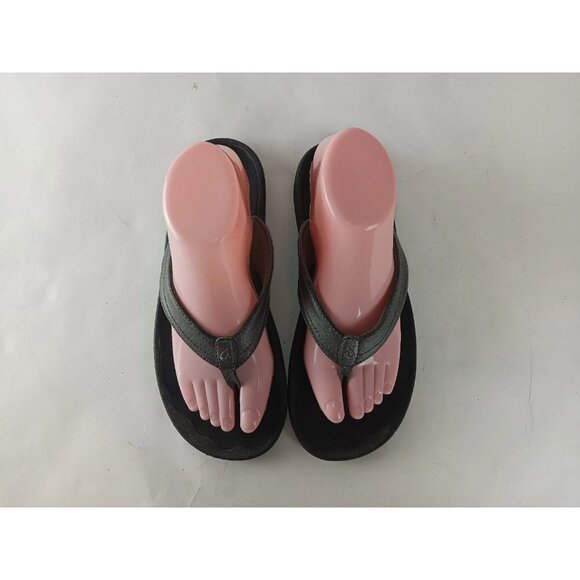 Olukai Ohana Flip Flop Gray Casual Slip On Thong Sandals Women's Size 9 EU 39 - Picture 2 of 9